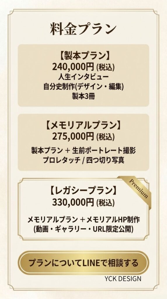生前の記録、自分史、取材制作